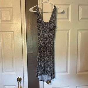 Elegant Black and White Patterned Dress